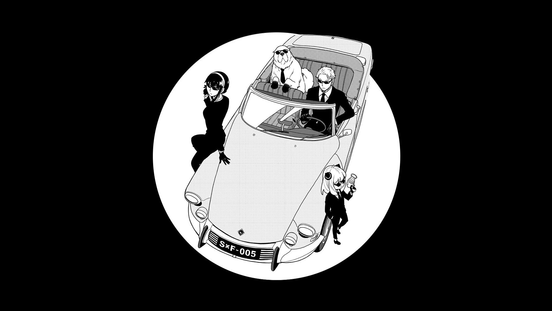 Une DS Cabriolet dans le manga Spy x Family